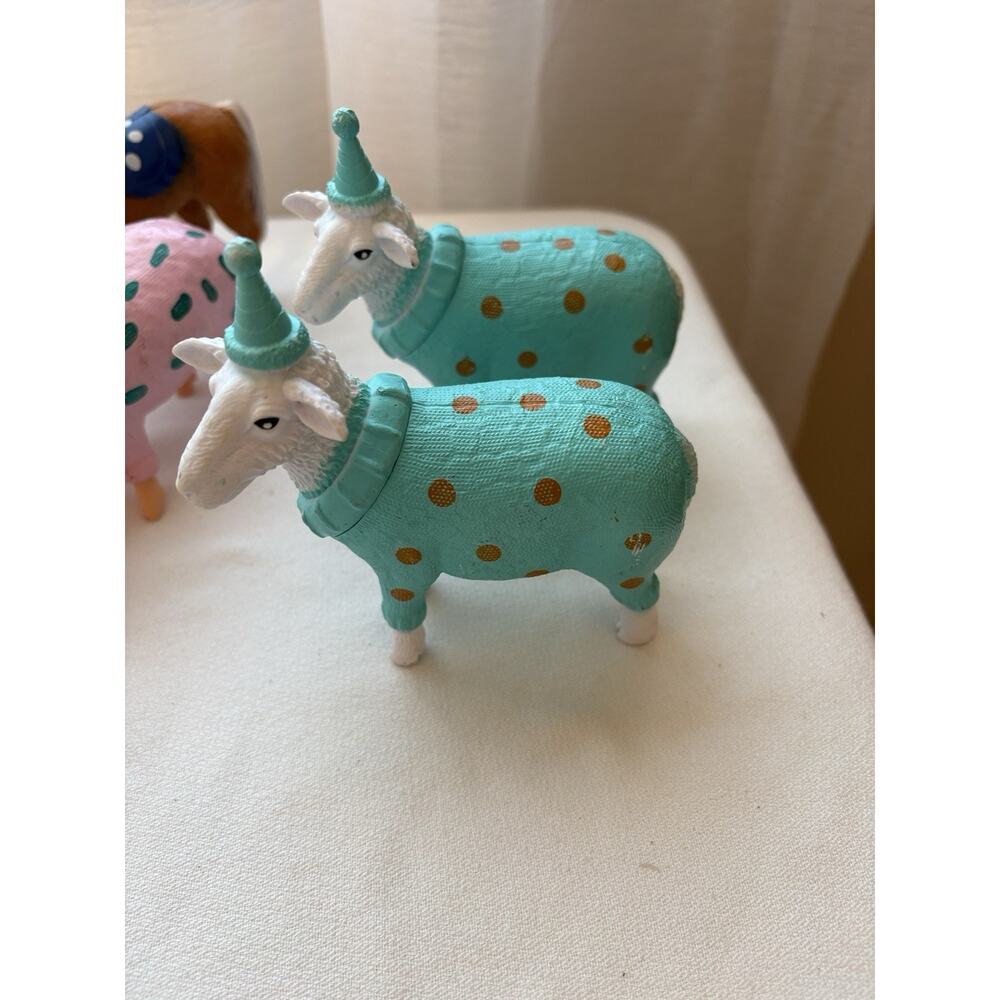 Lot 6 Ankyo Target Party Animals Figures Farm Toys Cake Topper Chicken Pig Horse - Picture 11 of 11